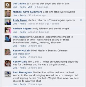 Opinions from the 'Everton Page' 