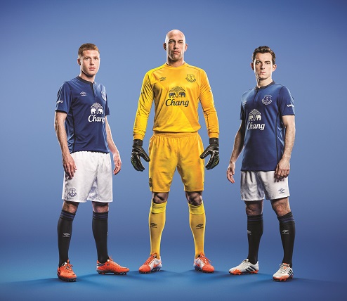 The 2014/15 Home Kit. Picture from Everton's Official Website